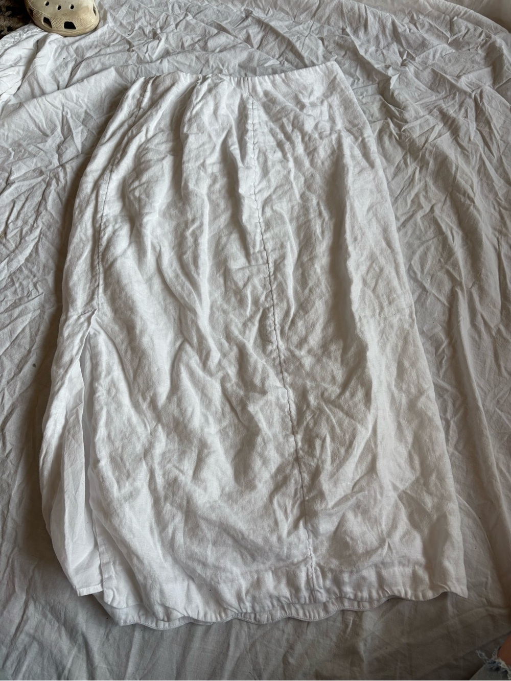 Classic White Linen skirt Abercrombie and fitch linen collection